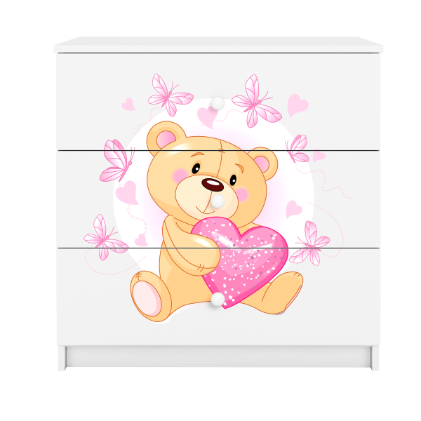 Babydreams chest of drawers – Teddy bear with Butterfly