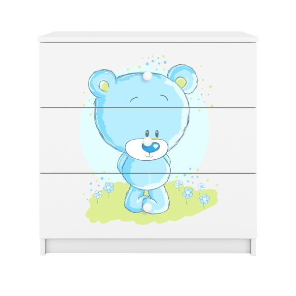 Babydreams chest of drawers – blue teddy bear