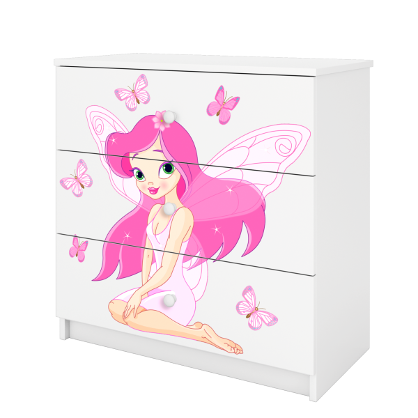 Babydreams chest of drawers – A fairy with butterflies