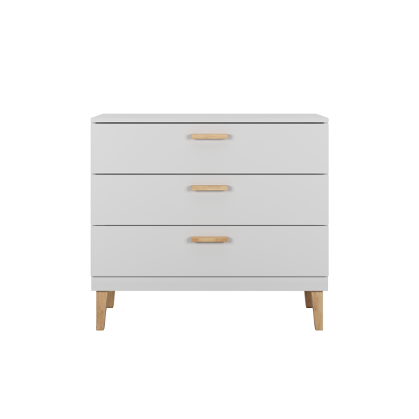 Kubi white chest of drawers