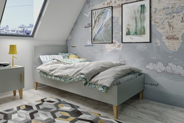 Kubi gray children’s bed