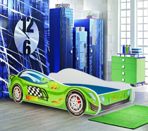 Green Speed Car Children’s Bed