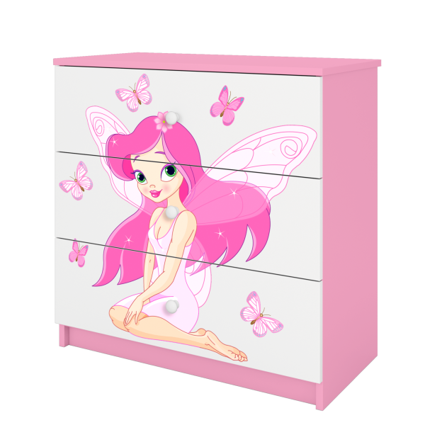 Babydreams chest of drawers – A fairy with butterflies