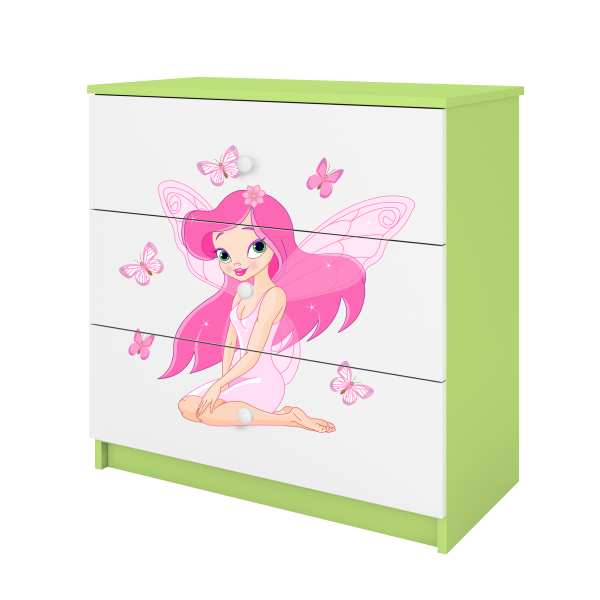 Babydreams chest of drawers – A fairy with butterflies