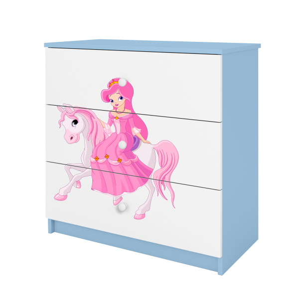 Babydreams chest of drawers – Princess on the horse