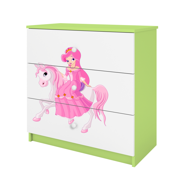 Babydreams chest of drawers – Princess on the horse