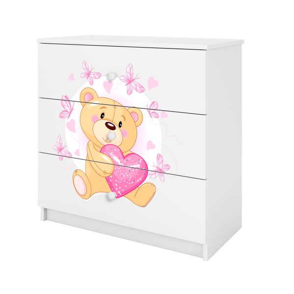 Babydreams chest of drawers – Teddy bear with Butterfly