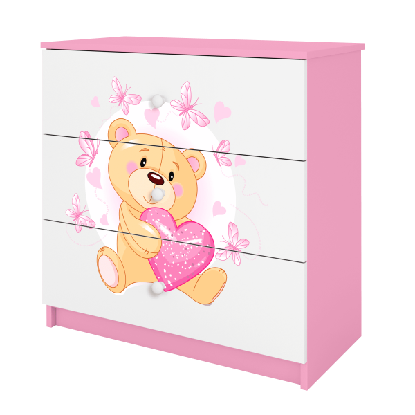 Babydreams chest of drawers – Teddy bear with Butterfly