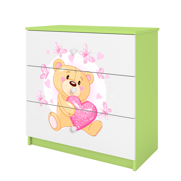 Babydreams chest of drawers – Teddy bear with Butterfly