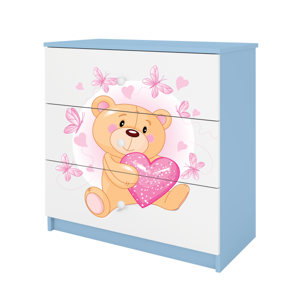 Babydreams chest of drawers – Teddy bear with Butterfly