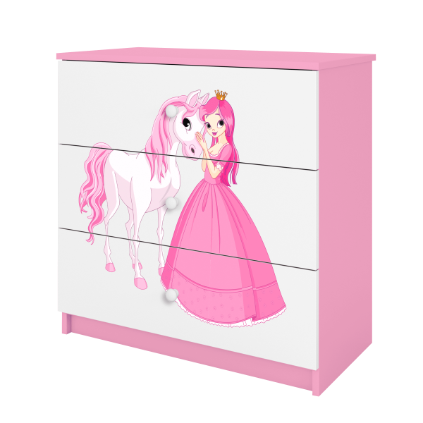 Babydreams chest of drawers – The princess and the horse