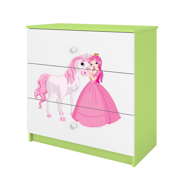 Babydreams chest of drawers – The princess and the horse