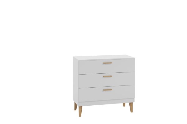 Kubi white chest of drawers